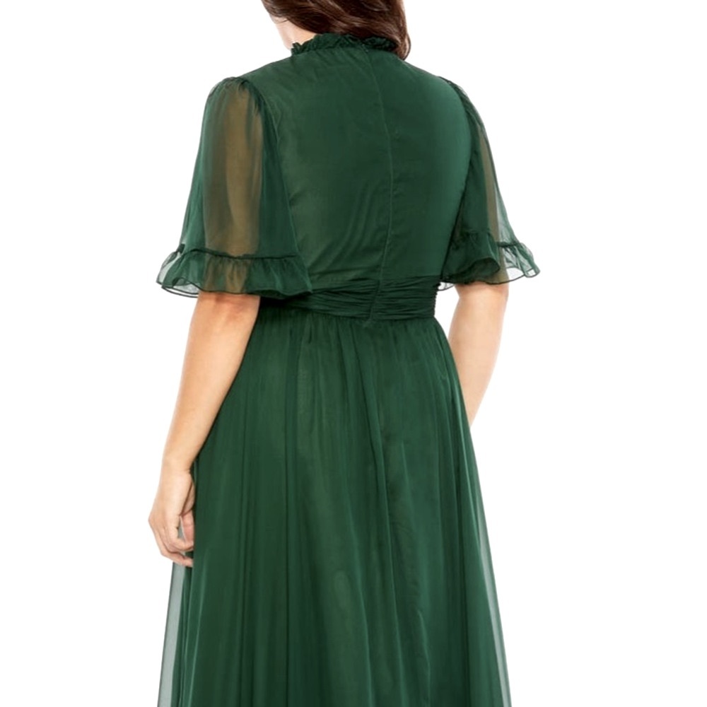 Mac Duggal Dark Green Maxi Dress - Picture 5 of 13